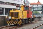 Hier 224.215, beim Rangieren am 25.7.2012 in Bergen S.