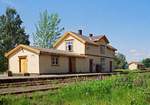 07.06.2007	Norwegen, an der Sraße 33, Bahnhof in Hov an der stillgelegten Strecke von Fagernes nach Eina (Valdresbahn)