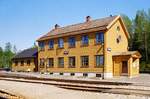 04.06.2007	Norwegen, an der E6, Bahnhof Majavatn, Strecke Bodø - Trondheim