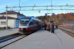 Triebzug 93.10 hat am 07.10.2019 seinen Endbahnhof Dombås erreicht und wird sich gleich auf den Weg in Richtung Abstellung machen.