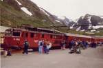 14 2168 mit Personenzug am 07.08.1993 in Myrdal, Strecke Bergen - Oslo.