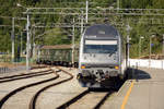 NSB EL 18 2258 am Bahnhof in Flåm.