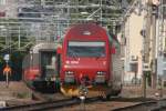 El 18.2254 rangiert im Bahnhof Halden; 02.06.2009