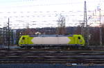 Lok 119 004-9 von Alpha-Trains fährt als Lokzug von Aachen-West nach Köln-Eifeltor und fährt in Richtung Aachen-Schanz in Richtung Aachen-Hbf,Aachen-Rothe-Erde,Stolberg-Hbf(Rheinland)Eschweiler-Hbf,Langerwehe,Düren,Merzenich,Buir,Horrem,Kerpen-Köln-Ehrenfeld,Köln-West,Köln-Süd. 
Aufgenommen vom Bahnsteig in Aachen-West. 
Am Kalten Nachmittag vom 1.2.2018.