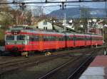 NSB Bm 69 059 steht am 30.10.2011 in Voss in der Abstellung.