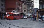 In abweichender Farbgebung präsentiert sich der SM-53 228 Anfang Mai 1988 auf der Linie 1 nach Sinsen in der Osloer Innenstadt