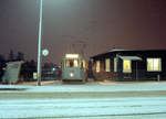 Oslo Oslo Sporveier SL 2 (Høka SM53 230) Disen am 22. Januar 1971. - An diesem Abend gab es in den hoch gelegenen Osloer Stadtteilen Schnee. - Scan eines Farbnegativs. Film: Kodak Kodacolor X. 