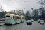 Oslo Oslo Sporveier SL 2 (Høka SM53 253) Hst. Nationaltheatret am 23. Januar 1971. - Scan eines Farbnegativs. Film: Kodak Kodacolor X.