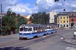 Oslos Reserve bestand 1999 aus ehemaligen Göteborger Wagen. Das Gespann aus 287 und 294 auf dem Trondheimsveien, 06.06.1999.