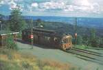 Oslo Holmenkollbanen Ankunft am Holmenkollen 22-08-1979 