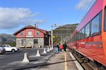 HOL (Provinz Buskerud), 09.09.2016, ein etwas längerer Halt im Bahnhof Haugastøl (Kommune Hol) an der Bergenbahn
