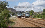 Vy BM 72 110 und 133 als Lokaltog Stavanger - Egersund und in die Gegenrichtung kreuzen sich am 20.