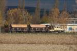 Bauzug auf der Landesbahn (07.11.2012)