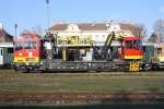 Motorturmwagen X554 401 (UIC-Nummer 99 81 9136 401-2) am 28.November 2009 in Mistelbach Lokalbahn.