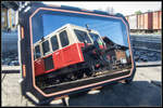 So ein Outdoor Tablet hat ein recht großes Display :-)     X626.205 im Bahnhof Stainz am 24.04.2020