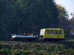 KLX 626-202 schiebt bei KM138.6 einen Bahndienstwagen Richtung Attnang-Puchheim; 081009