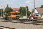 X630.552 (UIC-Nr.: 99 81 9150 552-3) mit Unkrautvernichtungszug am 21.Juni 2013 im Bf. Zeltweg.