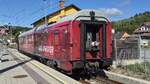 Der Oberbaumesswagen  Railchecker  in seiner vollen Pracht.