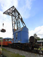 Ein Kirow Kranwagen EDK 6 war Mitte August 2020 im Lokpark Ampflwang abgestellt.