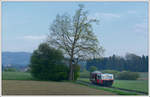 X 626.205 der Stainzerbahn am 27.4.2020 mit einem Schotterzug von Stainz nach Kraubath, aufgenommen zwischen der Haltestelle Herbersdorf und der Haltestelle Neudorf/Stainztal.