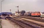 R�tselfoto: Es k�nnte ein Bahnhof der �BB im Waldviertel sein (Name leider unbekannt) �sterreich 1984