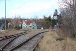 Knapp nach dem Bahnhof Bad Pirawarth (Richtung Norden) heißt es offiziell Schluss für den Bahnverkehr und zwar in Richtung Norden entlang der Lokalbahn Gänserndorf - Mistelbach (linkes