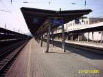 Bahnsteig 2 und 3 von Bludenz. Hier halten fast alle durchgehenden Schnellzge vom und zum Arlberg. 