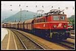 1040 013 mit Güterzug in Bruck/Mur am 20.09.1999.