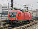 Graz. Am Nachmittag des 15.12.2020 erreicht die ÖBB 1116 092 die Produktion Graz Hauptbahnhof.