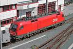 Portrait von 1016 019 am Nachmittag des 30.06.2018, als diese mit weiteren ÖBB Loks in der Zfl.