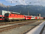 ÖBB 1144 204-5 mit einem REX aus Landeck-Zams am frühen Morgen.