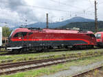ÖBB 1216 016-6  RailJet  abgestellt in Innsbruck Hbf. Aufgenommen am 19.09.2021