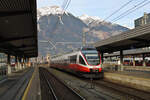 ÖBB 4024 029-2 erreicht Innsbruck Hbf zur Fahrt nach Brennero.