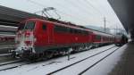 111 026 mit R 5416 (Innsbruck Hbf-Mnchen Hbf) in Innsbruck Hbf.(14.2.2012)