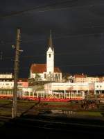 Weltuntergangsstimmung am Bahnhof Knittelfeld.