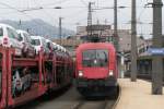 1116 237-7 zieht am 13.10.2010 einen Railjet durch Kufstein Richtung Innsbruck.