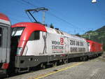 Kurz hinter der ÖBB 1116 146-0 hing ÖBB 1016 047-1  Wiener Stätische Versicherung  am EC nach Wien Westbahnhof welcher Aufgrund der Arlbergsperre erst ab Ötztal fuhr.