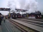 Dreifach-Dampflokeinfahrt (31.10.2004)