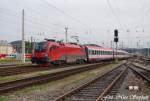 1116 216-1 erreicht soeben mit BB EC 662  Innovationsgemeinde Baden  Wien-Westbahnhof - Feldkirch Hbf. den Salzburger Hbf. (sterreichurlaub 09.08.09)
