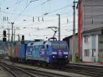 Und auch durch Salzburg fliegt der Albatros: 152 134-3 mit Containerzug in Richtung Freilassing. Aufgenommen am 12.07.2010.