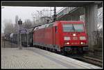 185 289 mit Güterzug in Wien Handelskai am 13.12.2018.