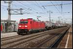 185 362 mit Güterzug in Wien Haidestraße am 13.02.2020.