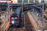 1116 235, an der Spitze des railjet 760 nach Bregenz, kurz vor der Abfahrt in Wien Westbahnhof.