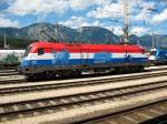 150 Jahre Eisenbahn in Tirol  Taurus 1116-041  Niederlande  in Wrgl Hbf  24.08.2008