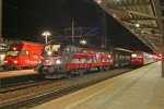 Auergewhnliche Railjetbespannung durch BH-1116.138 mit RJ-750 am 7.12.12 in Wr.Neustadt Hbf.