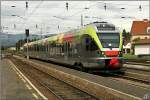 E-Triebwagen Flirt 155 003 der Treno Alto Adige/ Sdtirol Bahn bei der berstellfahrt 96044 von Klagenfurt nach Knittelfeld.