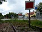 Ende der Bahn! Bitte Umsteigen auf´s Rad;
 in Bad-Pirawarth; entlang der ehem. KBS912: G�nserndorf,Gr. Schweinbarth, Bad-Pirawarth, Gaweinsthal, Mistelbach; 260517