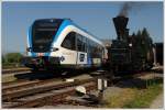 5063 008 neben 671 am 1. Mai 2012 vor dem Technischen Eisenbahnmuseum (TEML) aufgenommen.