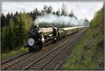 Dampflok 33.132 fhrt mit einem Sonderzug von Villach nach Knittelfeld.Anlass dafr waren die Feierlichkeiten zum Jubilum 140 Jahre Kronprinz Rudolf Bahn.
Zeltweg 3.5.2008 