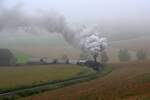 A-LOKTM 52.4984 am 04.Okt. 2021 als Nebenfahrt 14723 (Korneuburg - Ernstbrunn) beim Km 23,6 der Lokalbahn Korneuburg - Hohenau.